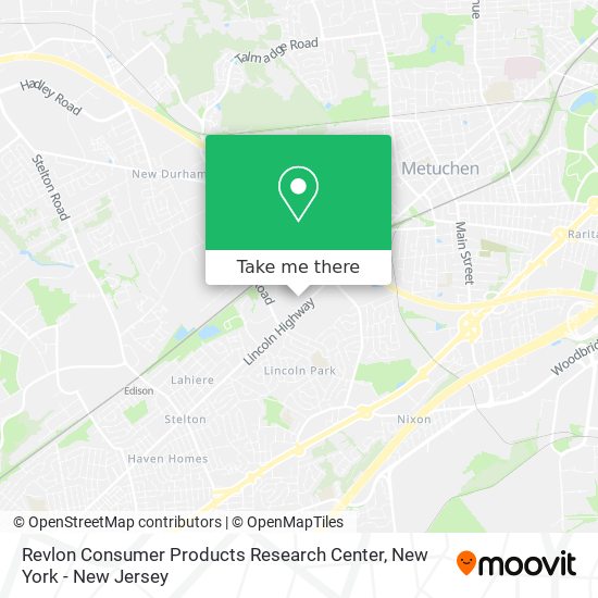 Mapa de Revlon Consumer Products Research Center