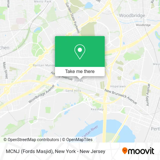 MCNJ (Fords Masjid) map