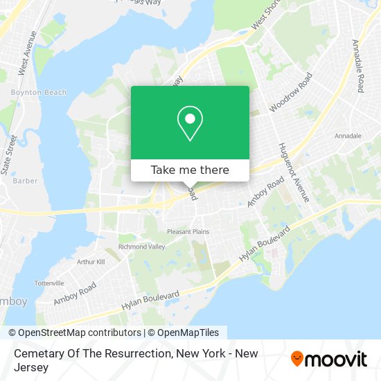 Mapa de Cemetary Of The Resurrection