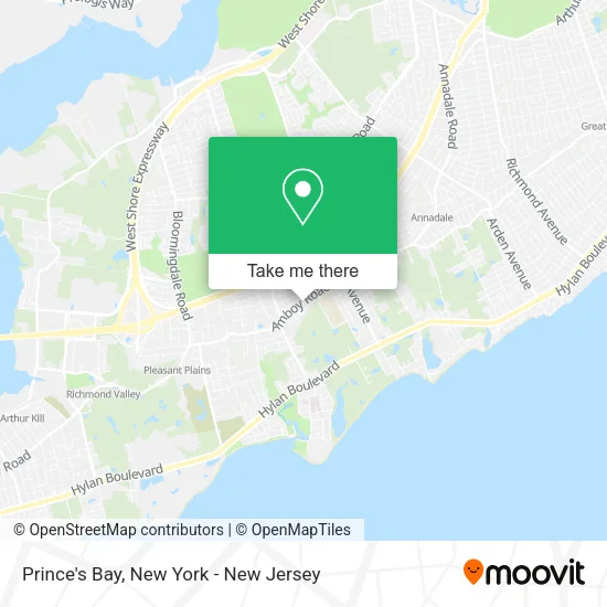 Prince's Bay map