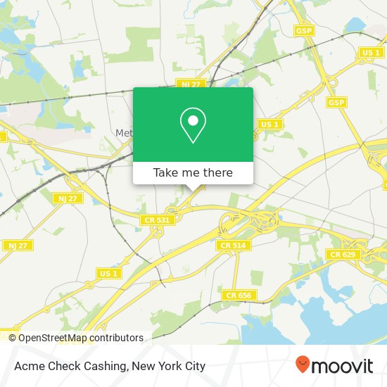 Acme Check Cashing map