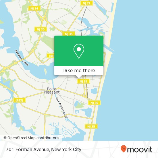 Mapa de 701 Forman Avenue