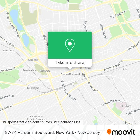 Mapa de 87-34 Parsons Boulevard