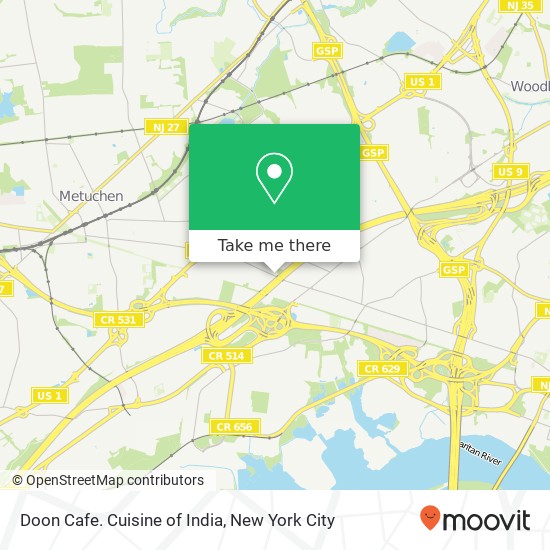 Doon Cafe. Cuisine of India map