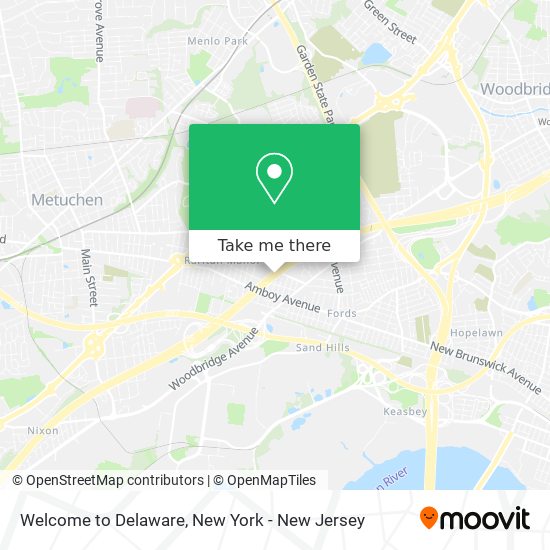 Mapa de Welcome to Delaware