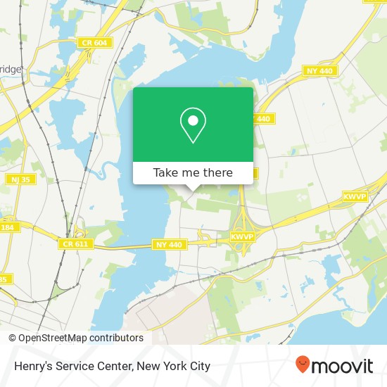 Henry's Service Center map