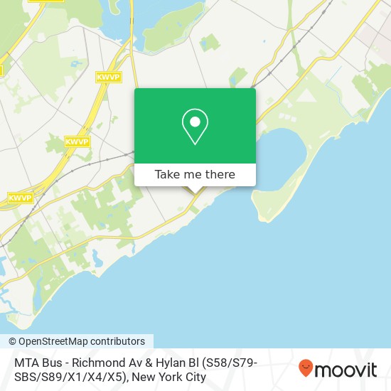 MTA Bus - Richmond Av & Hylan Bl (S58 / S79-SBS / S89 / X1 / X4 / X5) map