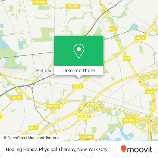 Mapa de Healing HandZ Physical Therapy