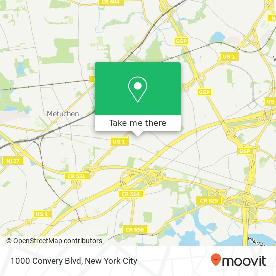 1000 Convery Blvd map