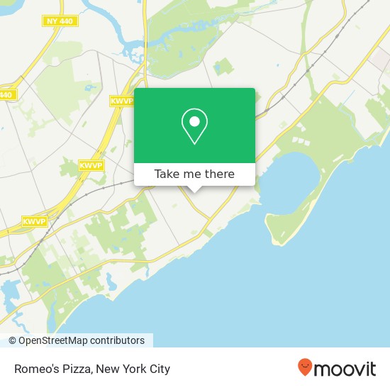 Romeo's Pizza map