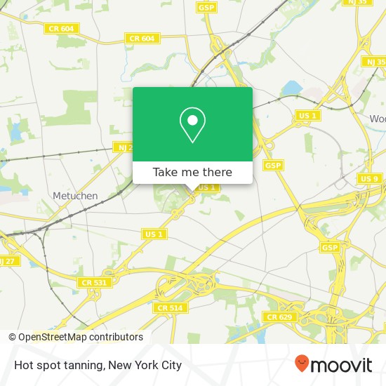 Mapa de Hot spot tanning