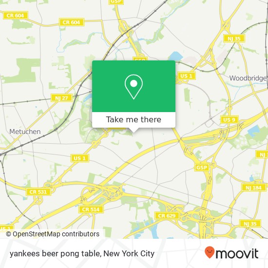 Mapa de yankees beer pong table