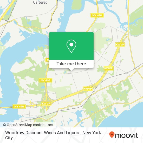 Mapa de Woodrow Discount Wines And Liquors