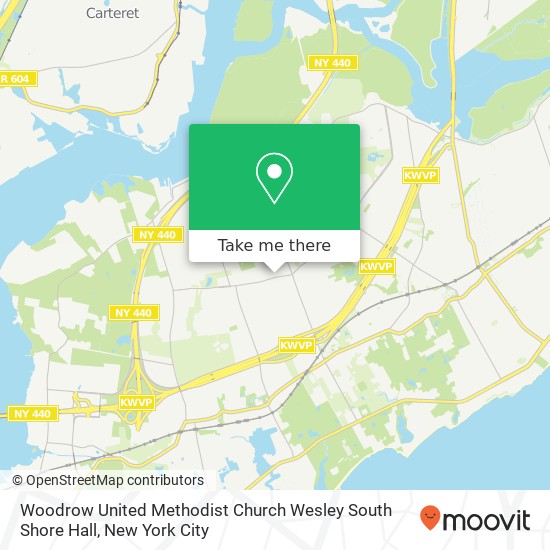 Woodrow United Methodist Church Wesley South Shore Hall map