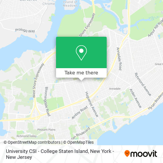 University CSI - College Staten Island map