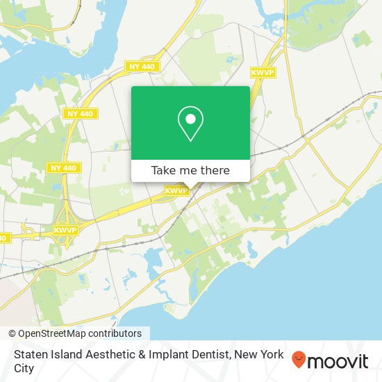 Staten Island Aesthetic & Implant Dentist map