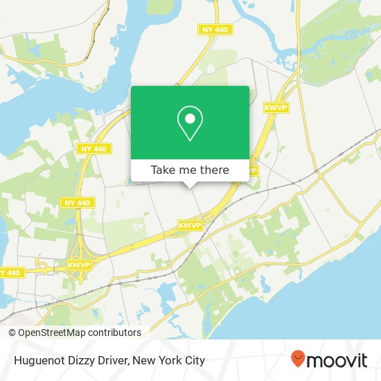 Huguenot Dizzy Driver map