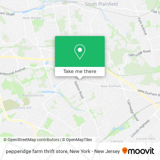 Mapa de pepperidge farm thrift store