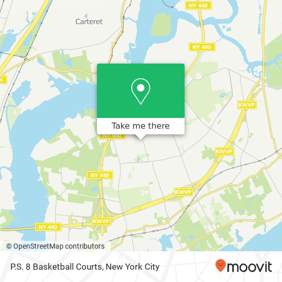 P.S. 8 Basketball Courts map