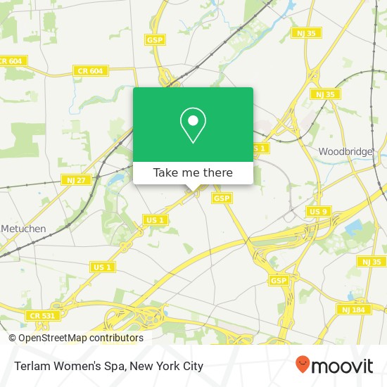 Terlam Women's Spa map