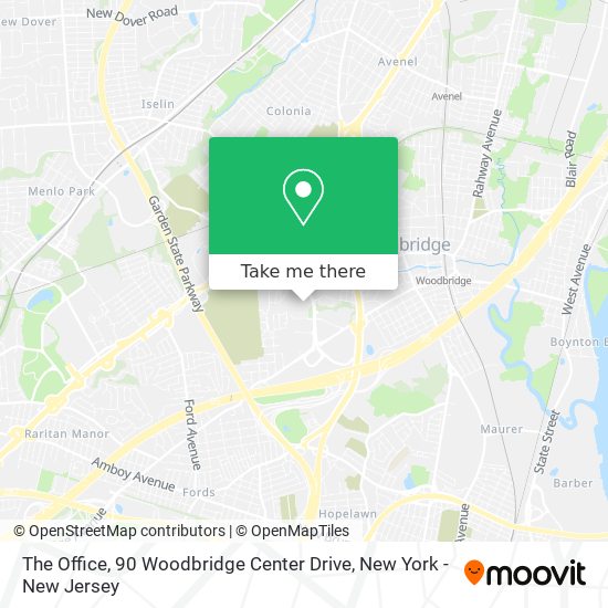 Mapa de The Office, 90 Woodbridge Center Drive