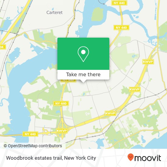 Mapa de Woodbrook estates trail