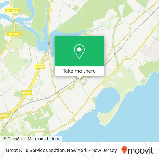 Mapa de Great Kills Services Station