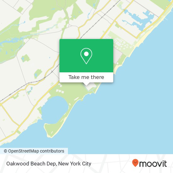 Oakwood Beach Dep map