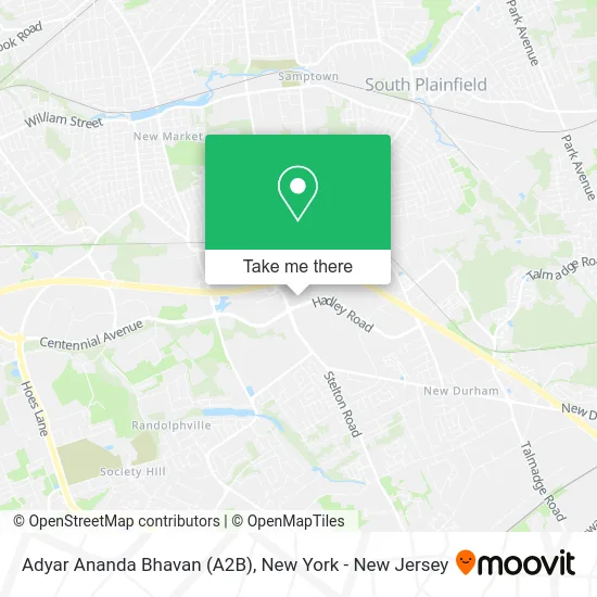 Adyar Ananda Bhavan (A2B) map