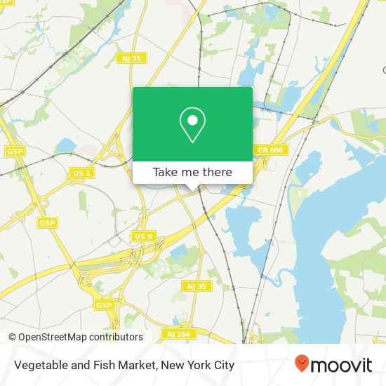 Vegetable and Fish Market map