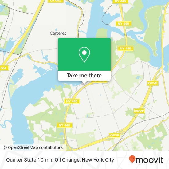 Mapa de Quaker State 10 min Oil Change