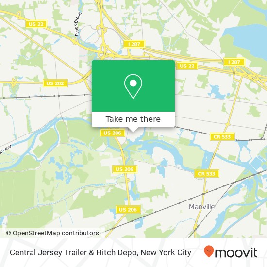 Central Jersey Trailer & Hitch Depo map