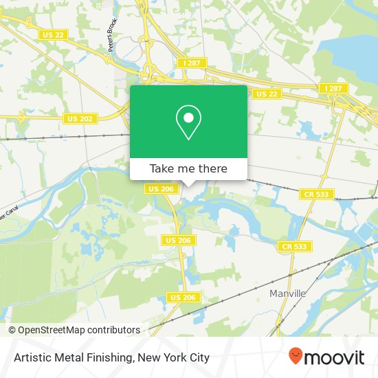 Artistic Metal Finishing map