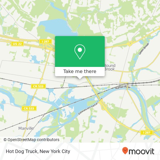 Hot Dog Truck map