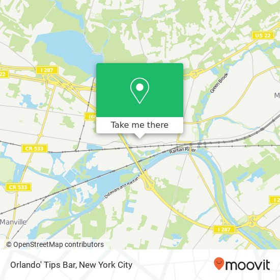 Mapa de Orlando' Tips  Bar