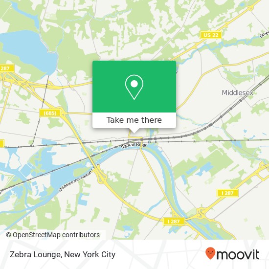 Zebra Lounge map