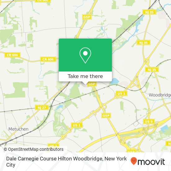 Dale Carnegie Course Hilton Woodbridge map