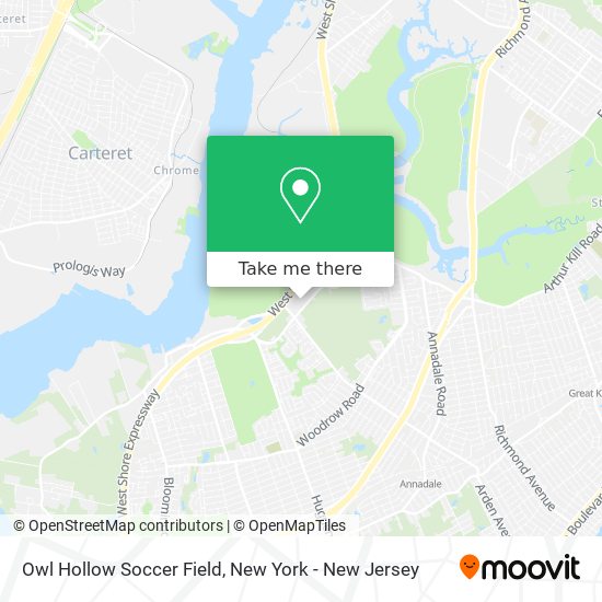 Owl Hollow Soccer Field map