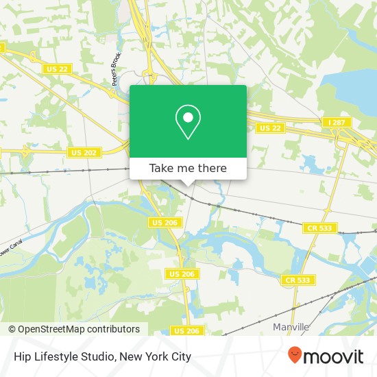 Hip Lifestyle Studio map