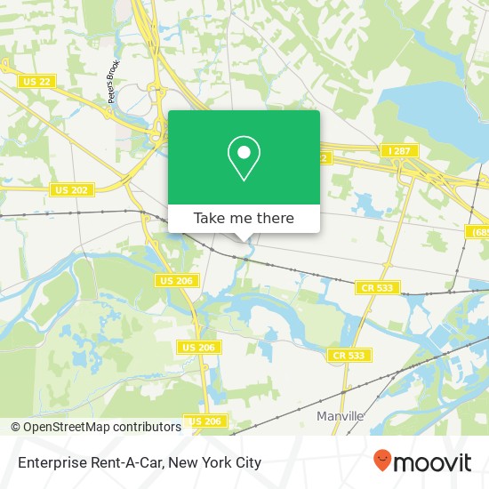 Enterprise Rent-A-Car map