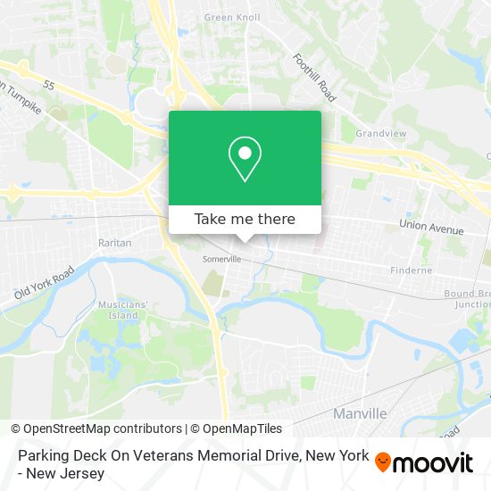 Parking Deck On Veterans Memorial Drive map