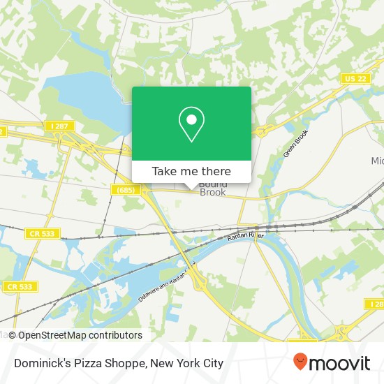 Mapa de Dominick's Pizza Shoppe