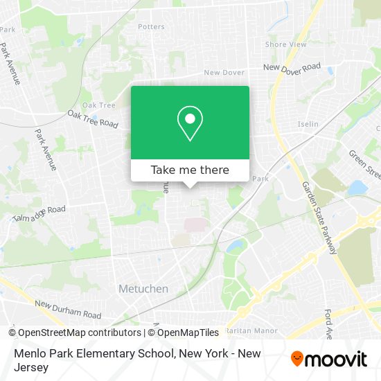 Mapa de Menlo Park Elementary School