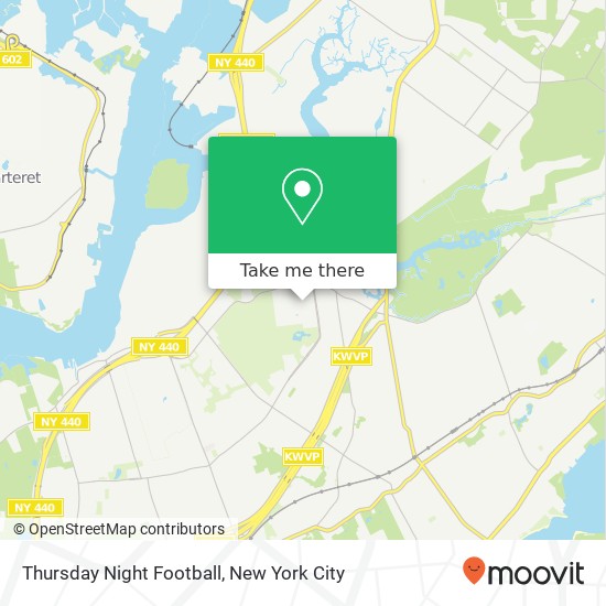 Thursday Night Football map
