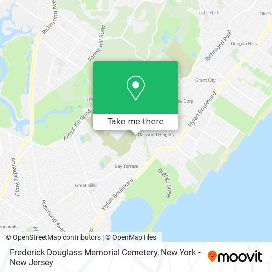 Mapa de Frederick Douglass Memorial Cemetery
