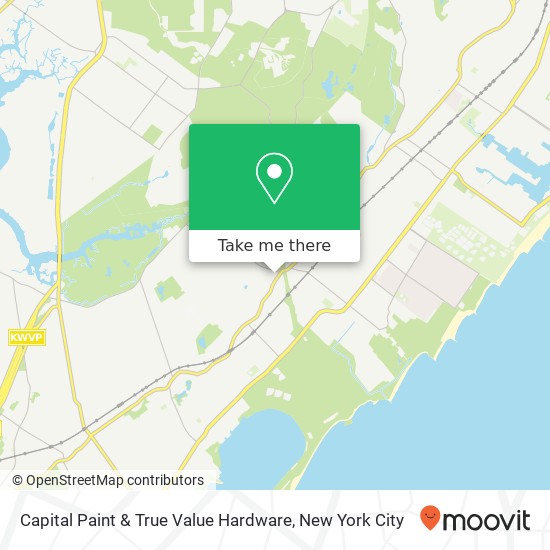 Capital Paint & True Value  Hardware map