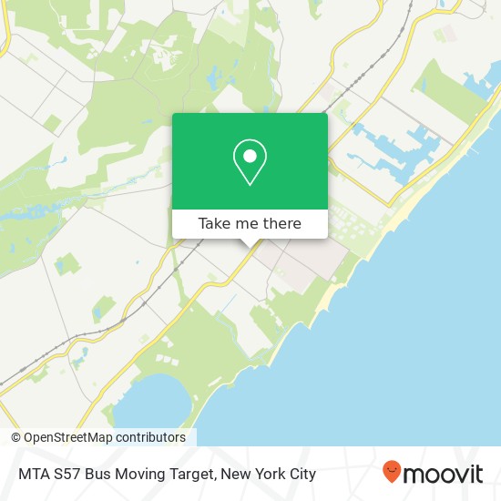 MTA S57 Bus Moving Target map