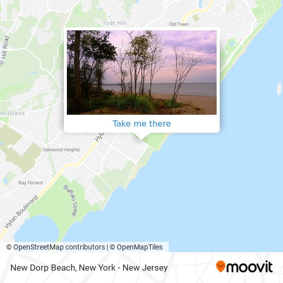 New Dorp Beach map