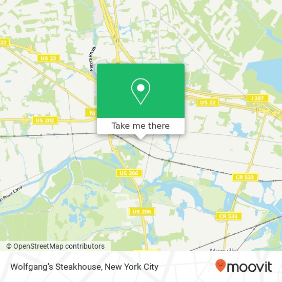 Wolfgang's Steakhouse map