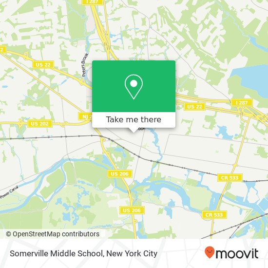Mapa de Somerville Middle School